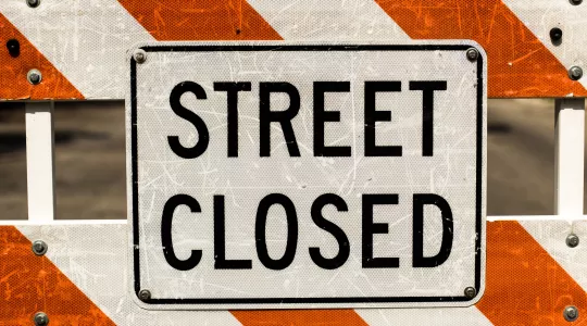 Street Closed Sign