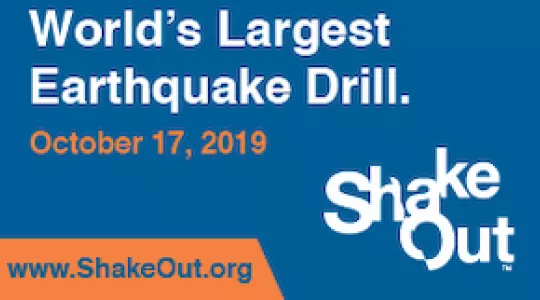 Join us for the Great ShakeOut on October 17th at 10:17 a.m.!