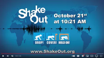 Web photo of Great ShakeOut page on youtube.com